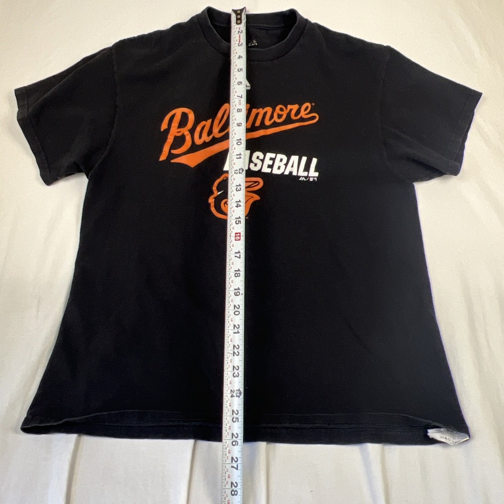 Majestic Baltimore Orioles Baseball T-Shirt Mens Large Black Cotton 2852X - Picture 7 of 8